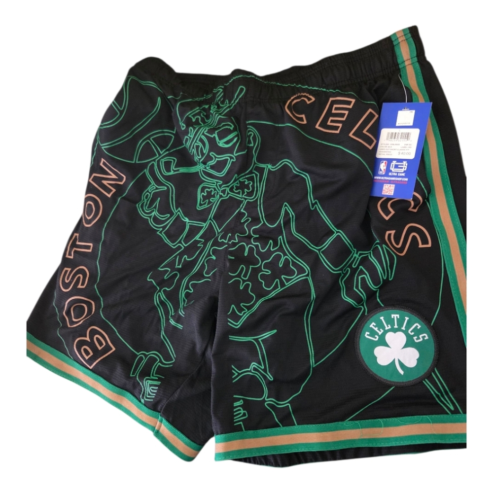 Boston Celtics Black Shorts